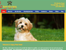 Tablet Screenshot of happypetshotel.net